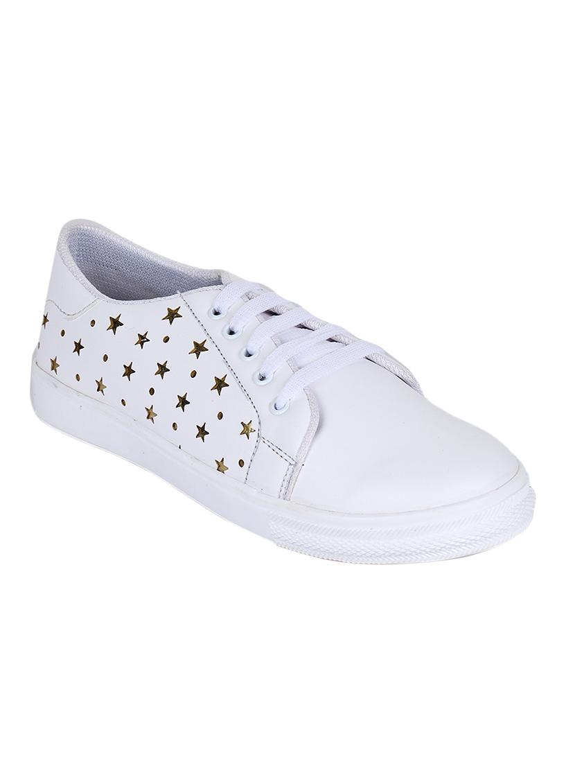 white lace-up sneakers - 15500160 - Zoom Image - 1