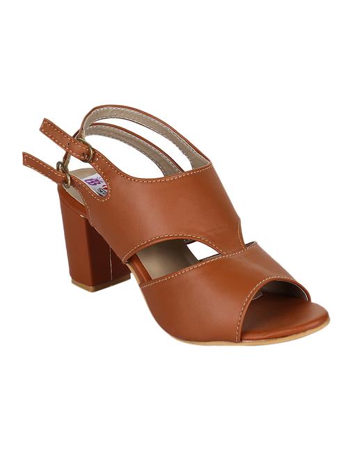tan back strap sandals - 15500170 - Standard Image - 1