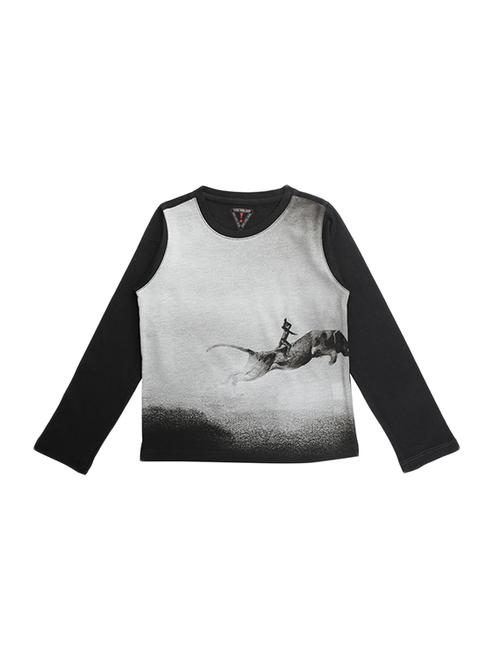 grey cotton tshirt - 15500198 - Standard Image - 1