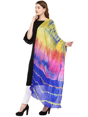 multi colored silk printed dupatta - 15500314 - Standard Image - 2