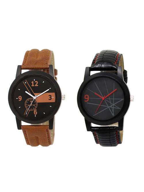 ACNOS Round dial analog watch combo(WAT-LR-01-08-COMBO) - 15500325 - Standard Image - 1