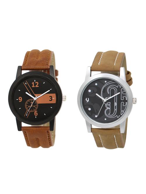 ACNOS Round dial analog watch combo(WAT-LR-01-14-COMBO) - 15500331 - Standard Image - 1