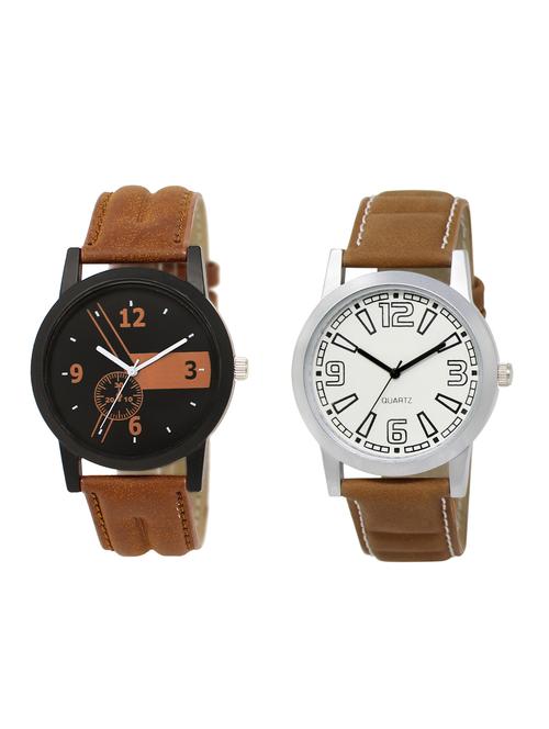 ACNOS Round dial analog watch combo(WAT-LR-01-15-COMBO) - 15500332 - Standard Image - 1