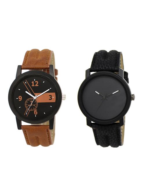 ACNOS Round dial analog watch combo(WAT-LR-01-21-COMBO) - 15500338 - Standard Image - 1