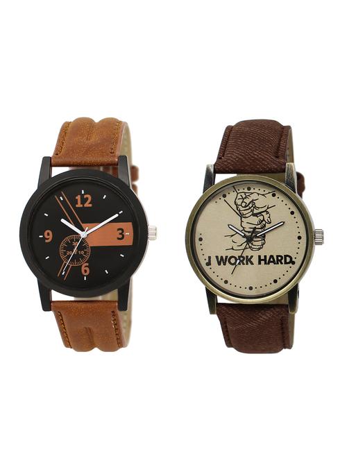 ACNOS Round dial analog watch combo(WAT-LR-01-29-COMBO) - 15500346 - Standard Image - 1