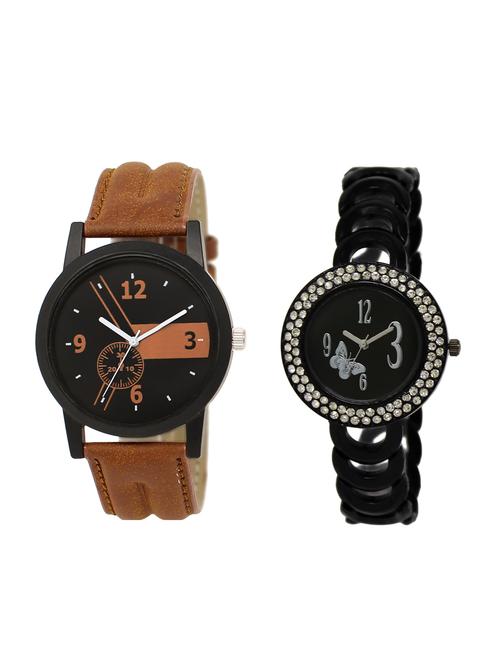 ACNOS Round dial analog couple watch(WAT-LR-01-201-COMBO) - 15500356 - Very Small Image - 1