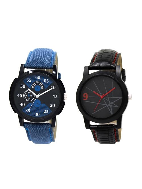 ACNOS Round dial analog watch combo(WAT-LR-02-08-COMBO) - 15500396 - Standard Image - 1