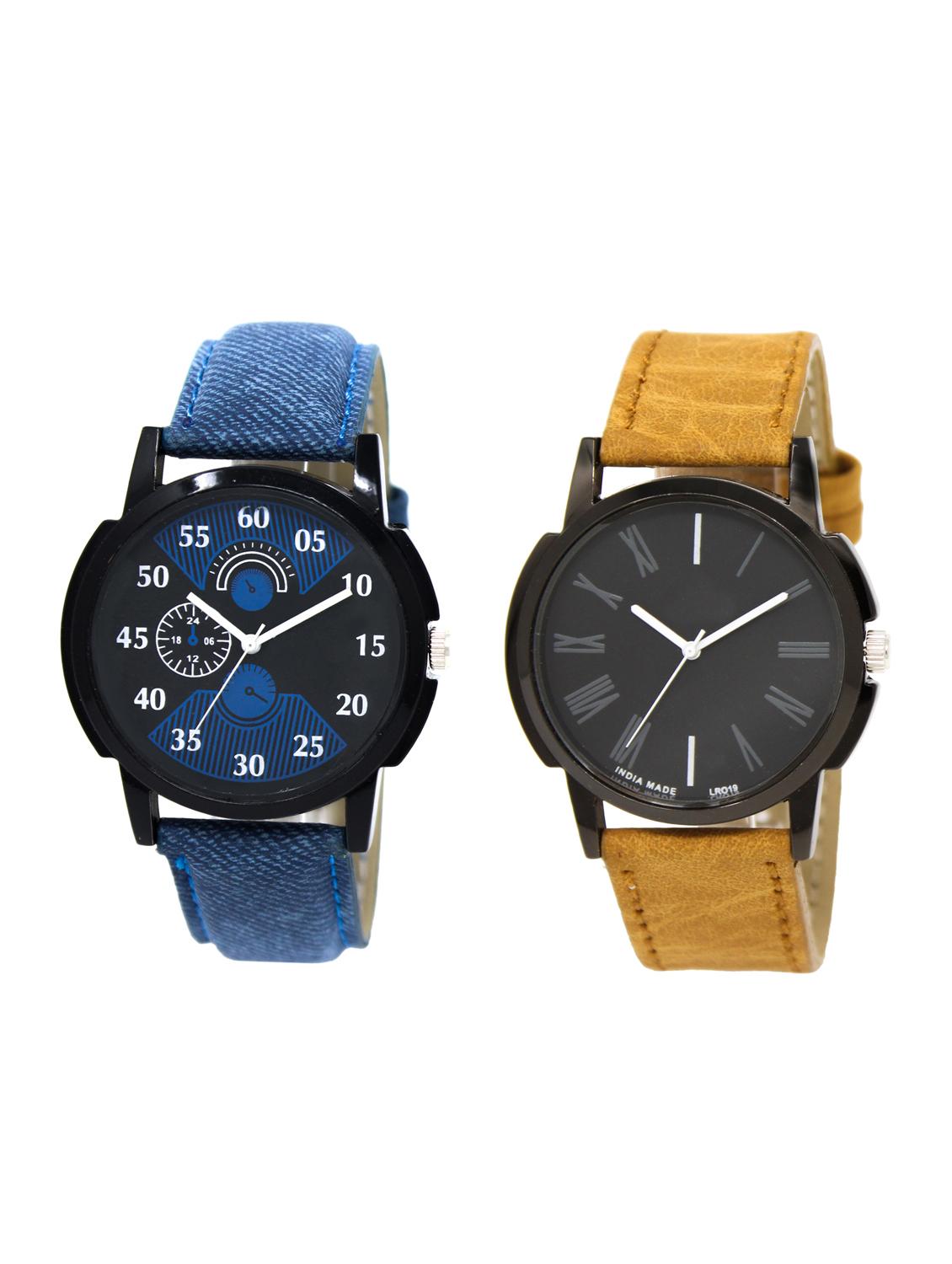 ACNOS Round dial analog watch combo(WAT-LR-02-19-COMBO) - 15500407 - Zoom Image - 1