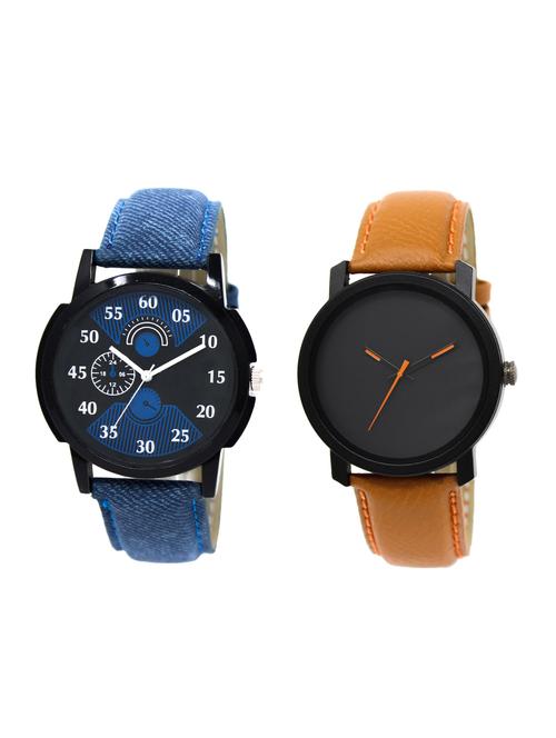 ACNOS Round dial analog watch combo(WAT-LR-02-20-COMBO) - 15500408 - Standard Image - 1