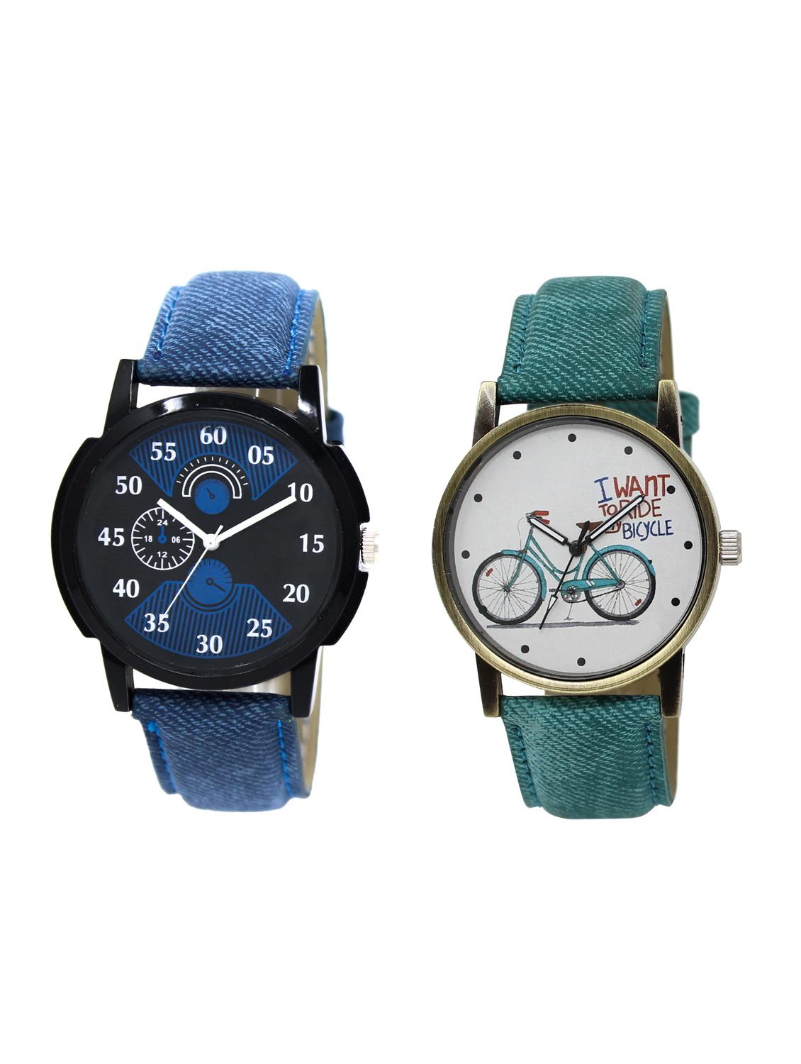 ACNOS Round dial analog watch combo(WAT-LR-02-229-COMBO) - 15500425 - Zoom Image - 1