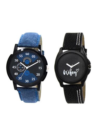 ACNOS Round dial analog watch combo(WAT-LR-02-234-COMBO) - 15500455 - Very Small Image - 1