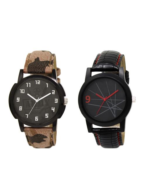 ACNOS Round dial analog watch combo(WAT-LR-03-08-COMBO) - 15500466 - Standard Image - 1