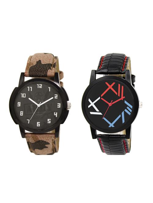 ACNOS Round dial analog watch combo(WAT-LR-03-12-COMBO) - 15500470 - Standard Image - 1