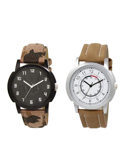 ACNOS Round dial analog watch combo(WAT-LR-03-17-COMBO) - 15500475 - Standard Image - 1