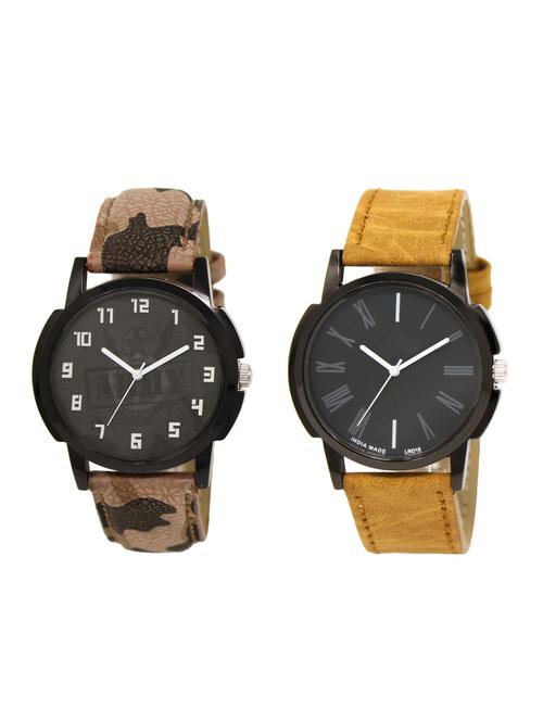 ACNOS Round dial analog watch combo(WAT-LR-03-19-COMBO) - 15500477 - Standard Image - 1
