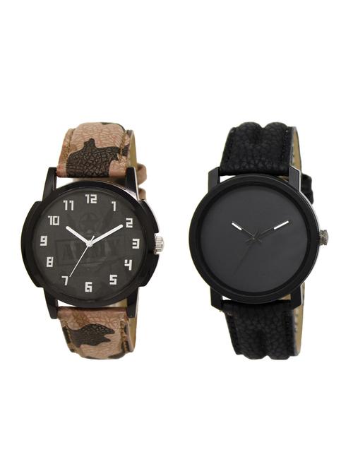 ACNOS Round dial analog watch combo(WAT-LR-03-21-COMBO) - 15500479 - Standard Image - 1