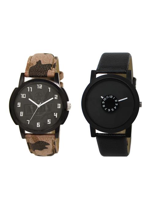 ACNOS Round dial analog watch combo(WAT-LR-03-25-COMBO) - 15500483 - Standard Image - 1