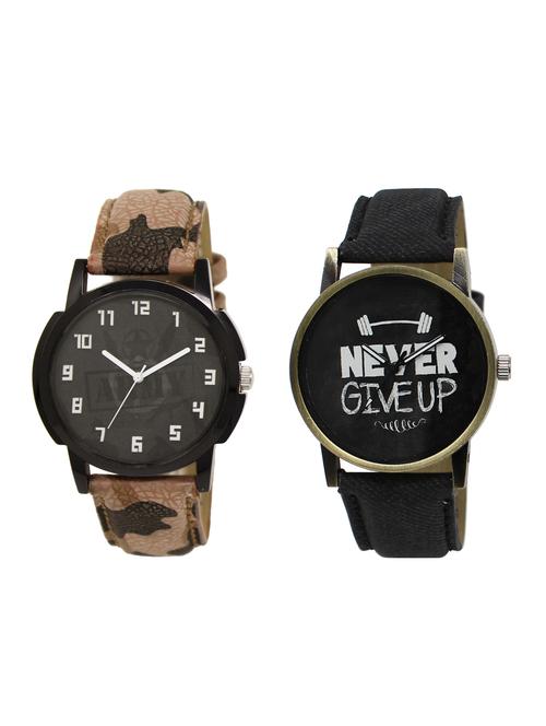 ACNOS Round dial analog watch combo(WAT-LR-03-27-COMBO) - 15500485 - Standard Image - 1