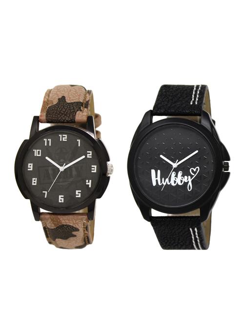 ACNOS Round dial analog watch combo(WAT-LR-03-31-COMBO) - 15500489 - Very Small Image - 1