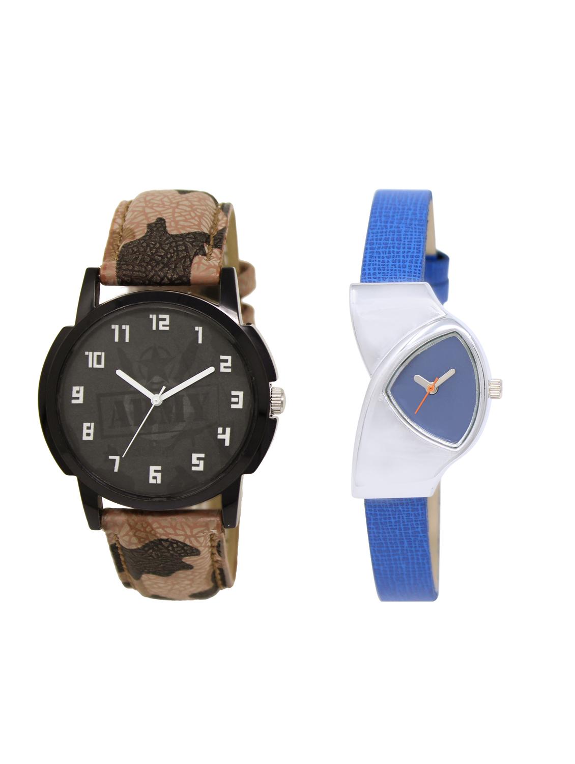 ACNOS Round dial analog couple watch(WAT-LR-03-208-COMBO) - 15500503 - Zoom Image - 1