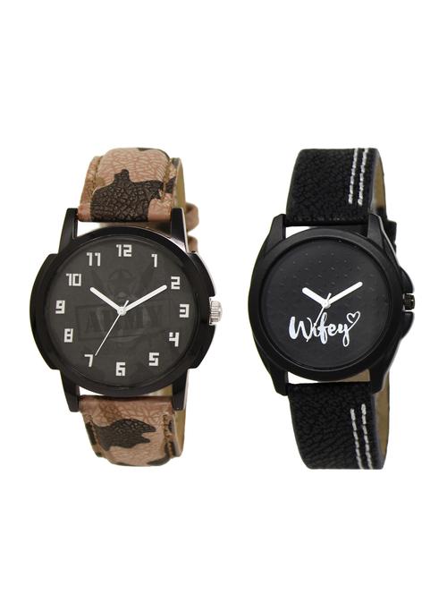 ACNOS Round dial analog watch combo(WAT-LR-03-234-COMBO) - 15500525 - Very Small Image - 1