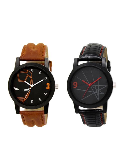 ACNOS Round dial analog watch combo(WAT-LR-04-08-COMBO) - 15500535 - Standard Image - 1