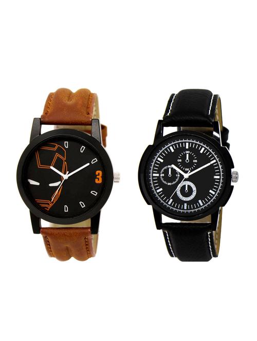 ACNOS Round dial analog watch combo(WAT-LR-04-13-COMBO) - 15500540 - Standard Image - 1