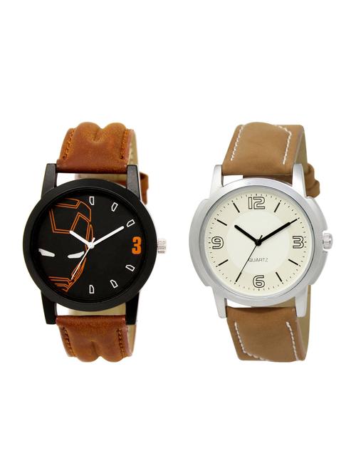 ACNOS Round dial analog watch combo(WAT-LR-04-16-COMBO) - 15500543 - Standard Image - 1