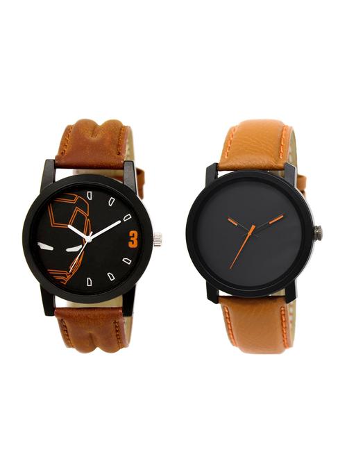 ACNOS Round dial analog watch combo(WAT-LR-04-20-COMBO) - 15500547 - Standard Image - 1