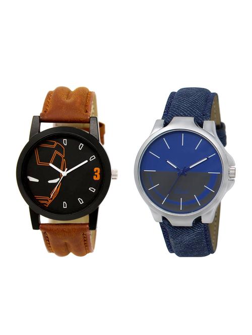 ACNOS Round dial analog watch combo(WAT-LR-04-24-COMBO) - 15500551 - Standard Image - 1