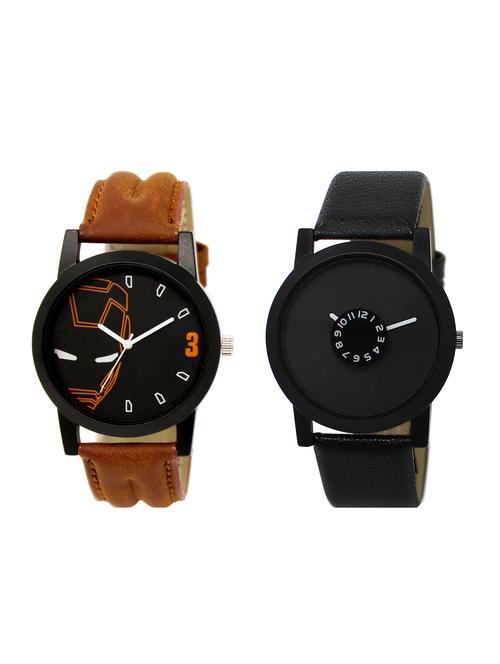 ACNOS Round dial analog watch combo(WAT-LR-04-25-COMBO) - 15500552 - Standard Image - 1