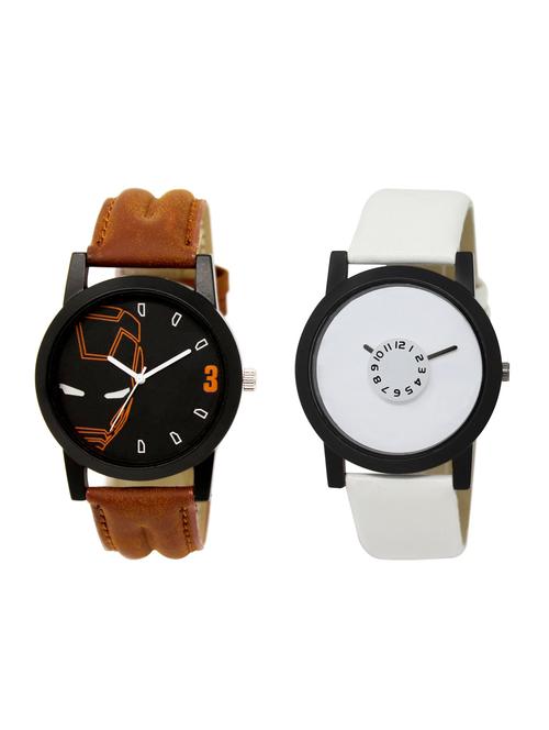 ACNOS Round dial analog watch combo(WAT-LR-04-26-COMBO) - 15500553 - Standard Image - 1