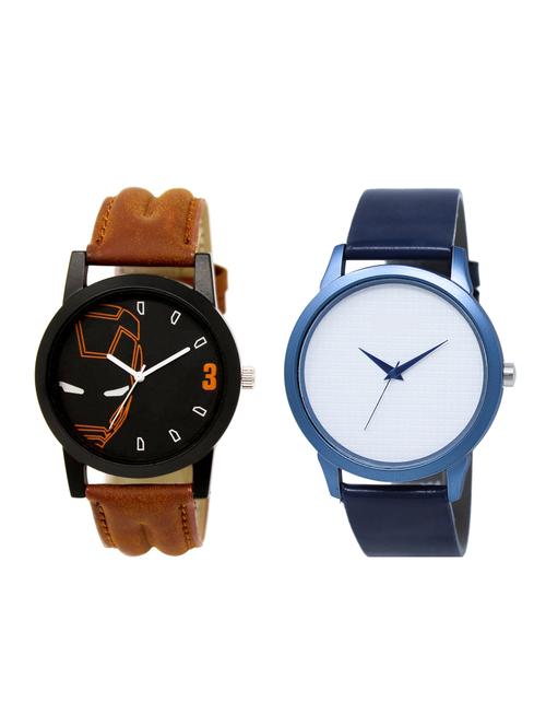 ACNOS Round dial analog watch combo(WAT-LR-04-33-COMBO) - 15500560 - Standard Image - 1