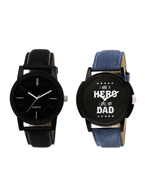 ACNOS Round dial analog watch combo(WAT-LR-05-07-COMBO) - 15500602 - Standard Image - 1
