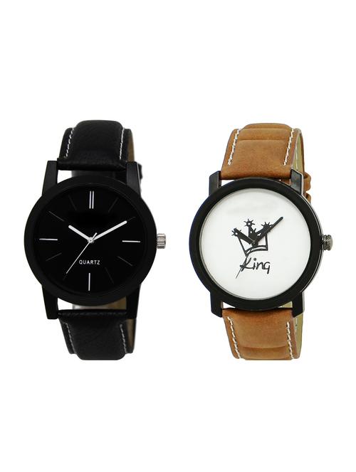 ACNOS Round dial analog watch combo(WAT-LR-05-18-COMBO) - 15500613 - Standard Image - 1