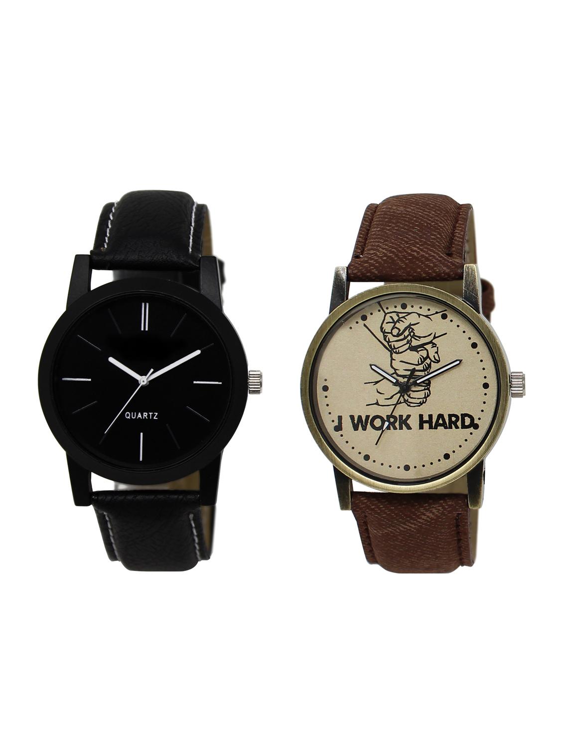 ACNOS Round dial analog watch combo(WAT-LR-05-29-COMBO) - 15500624 - Zoom Image - 1