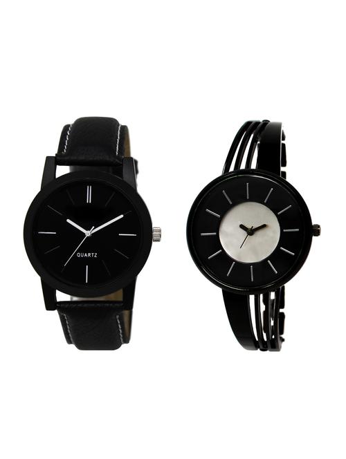 ACNOS Round dial analog couple watch(WAT-LR-05-212-COMBO) - 15500631 - Very Small Image - 1