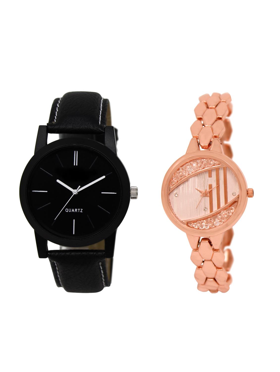 ACNOS Round dial analog couple watch(WAT-LR-05-222-COMBO) - 15500652 - Zoom Image - 1