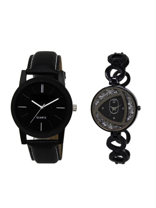 ACNOS Round dial analog couple watch(WAT-LR-05-237-COMBO) - 15500665 - Very Small Image - 1