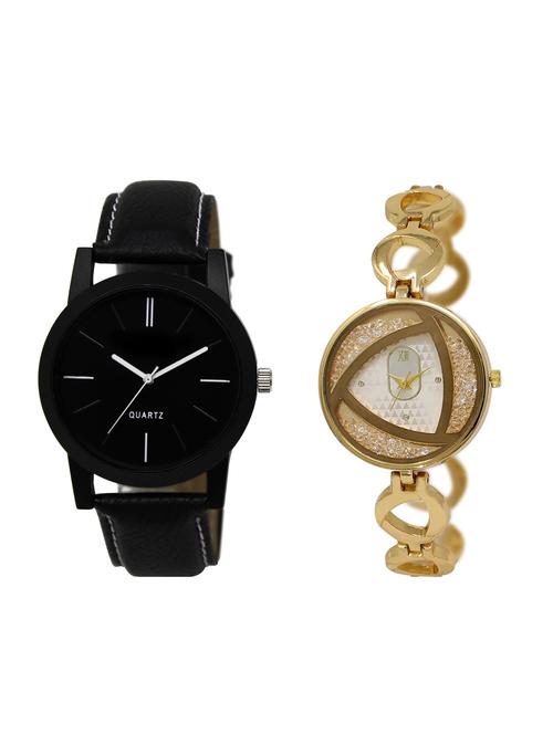 ACNOS Round dial analog couple watch(WAT-LR-05-239-COMBO) - 15500667 - Standard Image - 1
