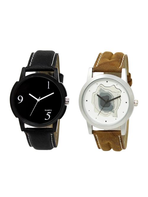 ACNOS Round dial analog watch combo(WAT-LR-06-09-COMBO) - 15500671 - Standard Image - 1