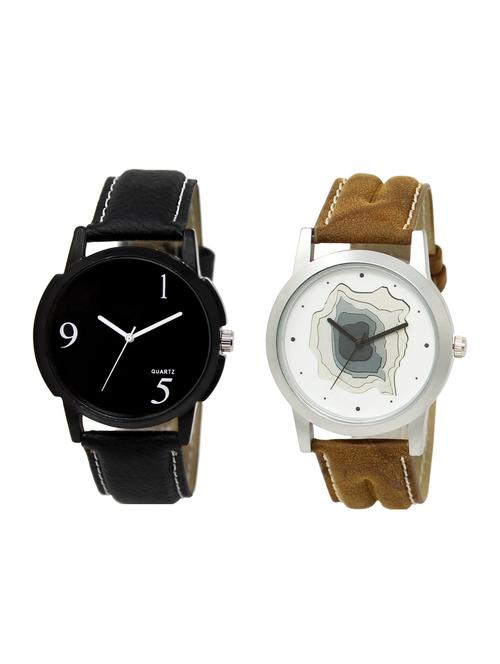 ACNOS Round dial analog watch combo(WAT-LR-06-10-COMBO) - 15500672 - Standard Image - 1