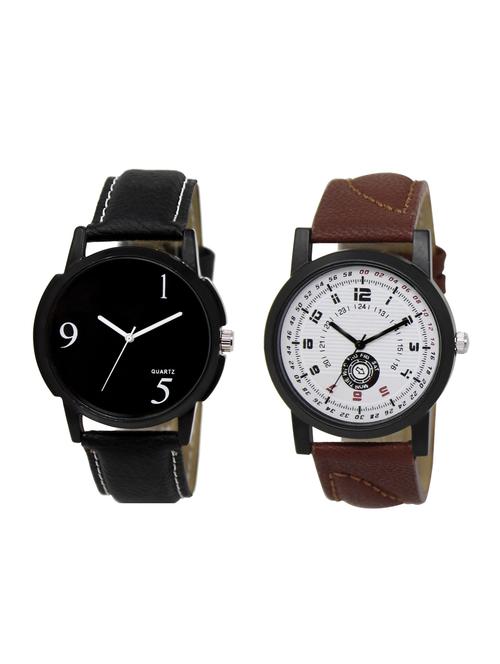 ACNOS Round dial analog watch combo(WAT-LR-06-11-COMBO) - 15500673 - Standard Image - 1