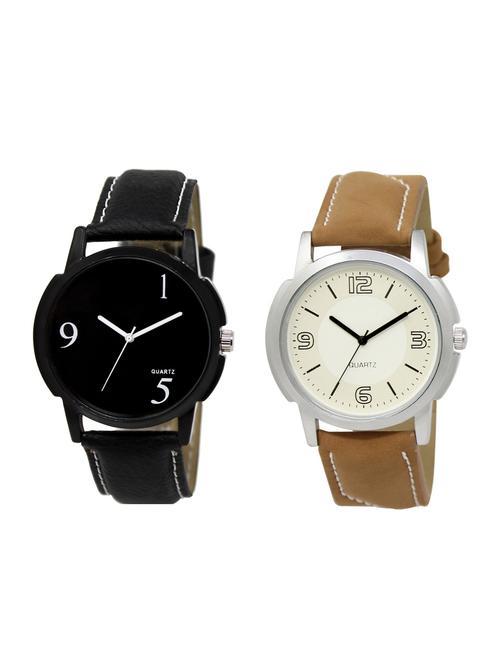 ACNOS Round dial analog watch combo(WAT-LR-06-17-COMBO) - 15500679 - Standard Image - 1