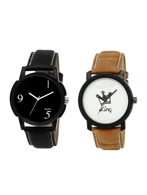 ACNOS Round dial analog watch combo(WAT-LR-06-18-COMBO) - 15500680 - Standard Image - 1