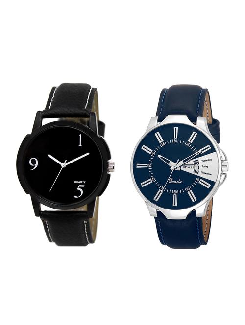 ACNOS Round dial analog watch combo(WAT-LR-06-23-COMBO) - 15500685 - Standard Image - 1