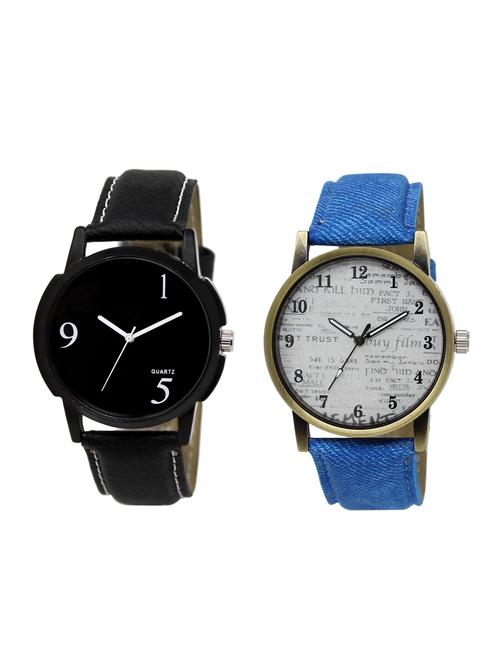 ACNOS Round dial analog watch combo(WAT-LR-06-28-COMBO) - 15500690 - Standard Image - 1