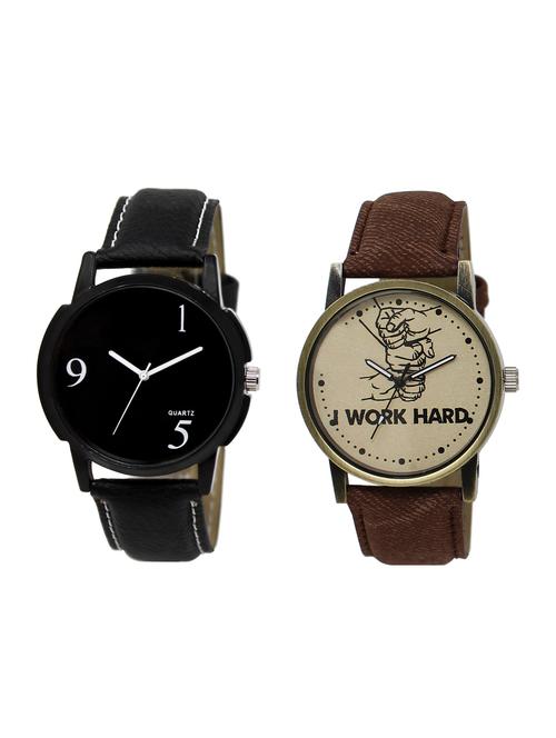 ACNOS Round dial analog watch combo(WAT-LR-06-29-COMBO) - 15500691 - Standard Image - 1