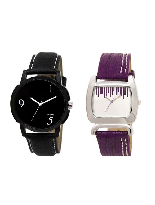 ACNOS Round dial analog watch combo(WAT-LR-06-207-COMBO) - 15500697 - Very Small Image - 1