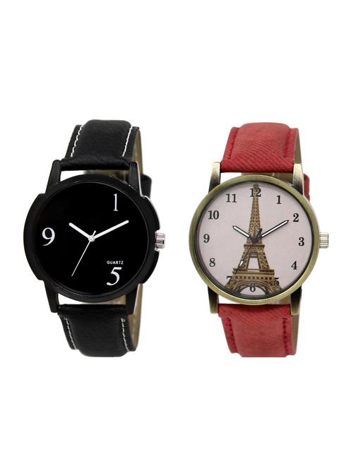 ACNOS Round dial analog watch combo(WAT-LR-06-230-COMBO) - 15500700 - Very Small Image - 1